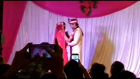 Couple dance on their wedding