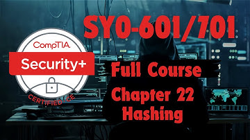 CompTIA Security Plus (SY0-601/701) Chapter 22: Hashing