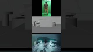 Green screen and viewport and Randar, in #blender #greenscreen #viewport #vfx #aftereffects