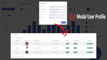Create form modal user profile in Laravel 8.X | Dashboard V13