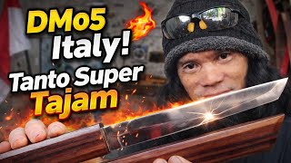 Pisau Tanto Super Tajam 🔥 Baja DMo5 Julia Italy | Tajam Setajam Silet!