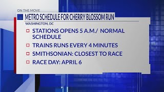 Metro to open early for Cherry Blossom 5K, 10-mile run as thousands expected to attend screenshot 4