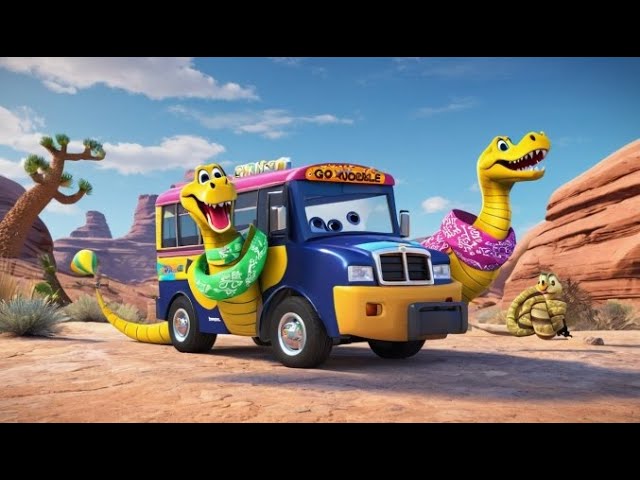 Roues du Bus – Un Voyage à Travers le Désert | Meilleures Rimes et Chansons pour Enfants