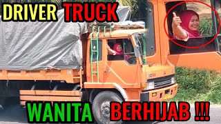 PANTAS DI VIRAL KAN SALUT DENGAN IBU INI !! Driver Truck wanita cantik berhijab di bukit kodok