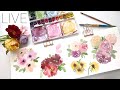 How To Paint Different Flower Perspectives LIVE!