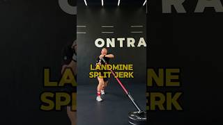 Landmine split jerk - punch harder