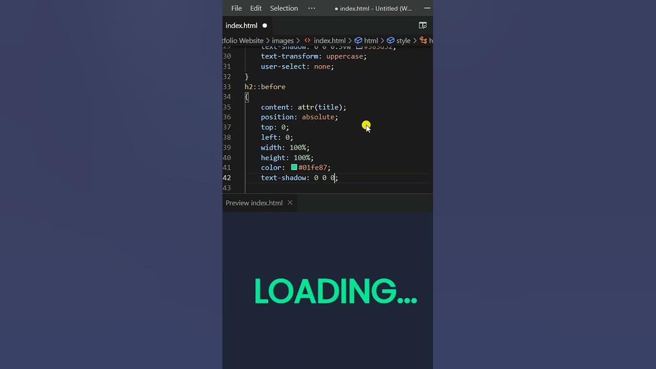 CSS Creative Text Animation Effect | Amazing Animated Text Using HTML ...