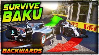 SURVIVE BAKU...BACKWARDS!!! - Insane Hardcore Damage F1 2017 Game screenshot 3