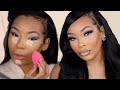 *DETAILED* FLAWLESS MAKEUP FOR BLACK GIRLS! $9 FOUNDATION | FOR DRY SKIN | AALIYAHJAY
