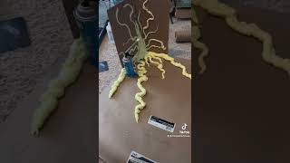 Upside down tendrils DIY. #strangerthings #vecna #upsidedown #halloweendiy