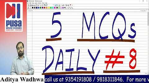 Accounts Class 12 | 5 MCQs Daily @ 8:30 PM | Day 8 by Aditya Wadhwa sir