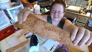 How to machine emboss leather