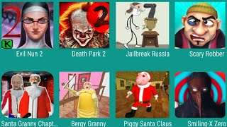 Evil Nun 2,Death Park 2,JailBtrak Russia,Scary Robber,Santa Granny,Piggy Santa Claus,Smiling-X Zero screenshot 1