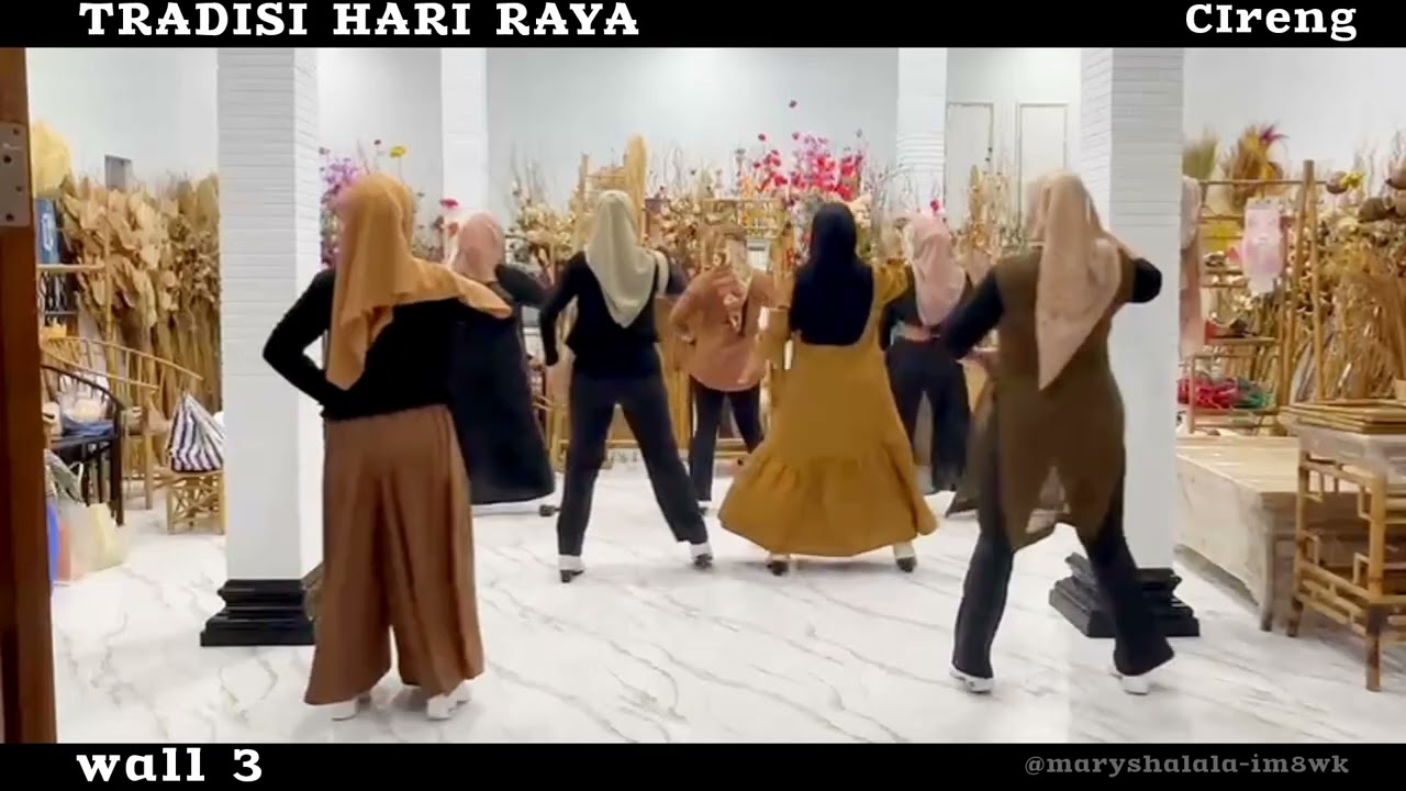 TRADISI HARI RAYA / Line dance / choreo Ryan Kiki, Ida Mayang,Nunung Tri,Nia Diva & Rika Rhoma (INA)