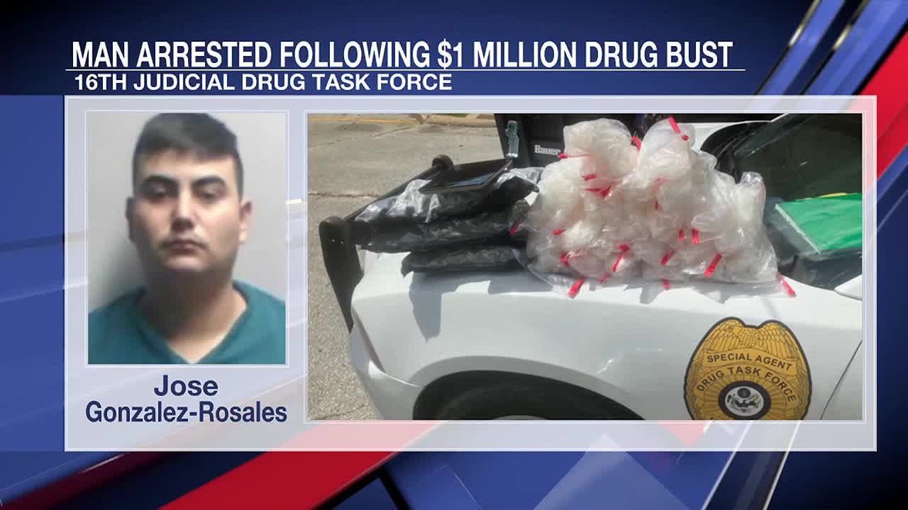 Man arrested following $1 million drug bust - YouTube