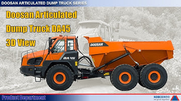 Doosan Articulated Dump Truck DA45 3D View