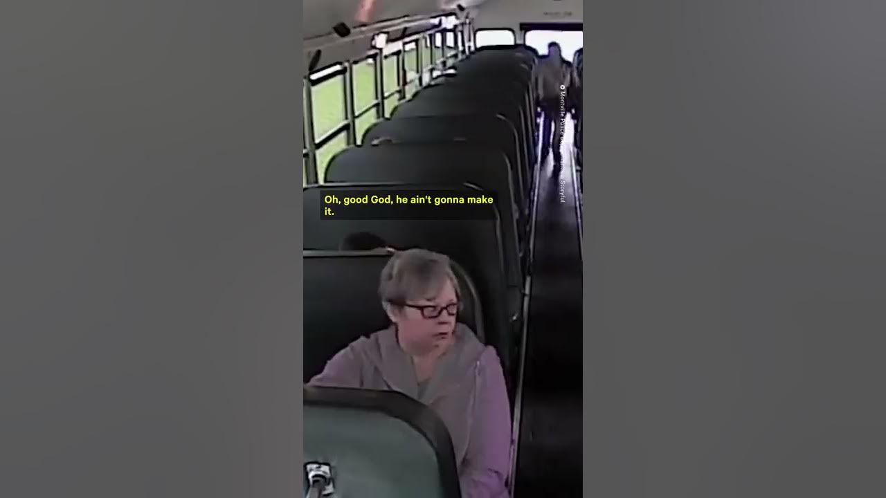 Truck Narrowly Misses School Bus After Brakes Fail
