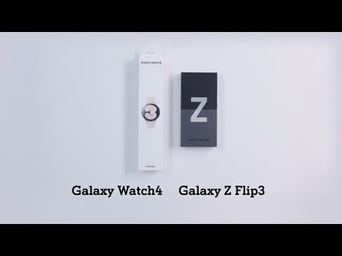 Распаковка Samsung Galaxy Z Flip3 и Samsung Galaxy Watch4 от A1