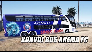 KONVOI BUS AREMA FC SINGO EDAN #GTA5 screenshot 5
