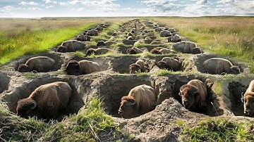 They Relocated Hundreds of Bison to Dying Forests and Left Them for a Year, Result Shocked Everyone