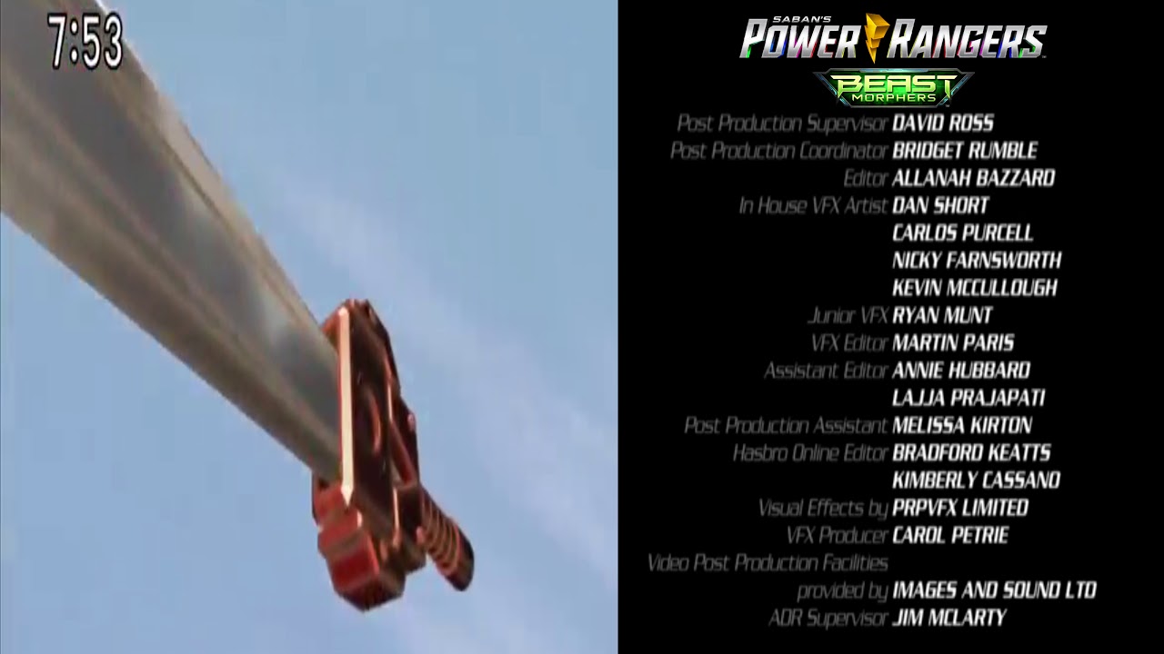 Power Rangers Beast Morphers - End Credits in classic 2000's style ...