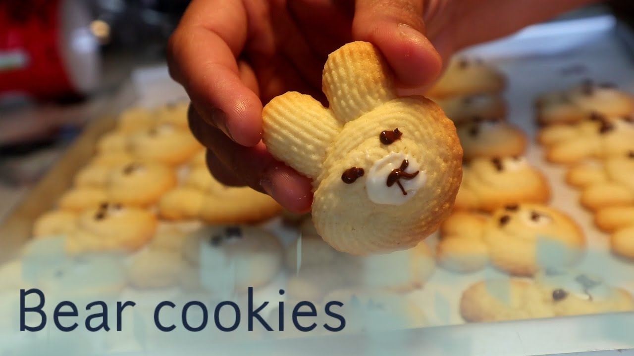 TEDDY BEAR BUTTER COOKIES SO YUMMY YouTube