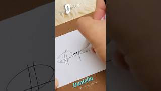 Letter D Signature Ideas / How to Write Letter D Signature/ Daniella  #shorts #signatureideas