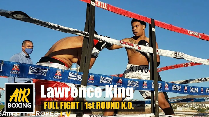 LAWRENCE KING 1st ROUND K.O.! + Post-fight Interview