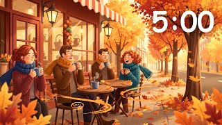 FALL THEME | 5 MINUTE TIMER with MUSIC and ALARM
