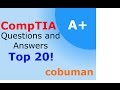 Comptia A+ Certification 220-801 Top 20 Sample Questions and Answers