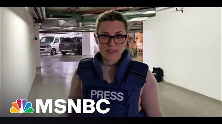 MSNBC Correspondent Shelters In Kyiv Parking Lot A...