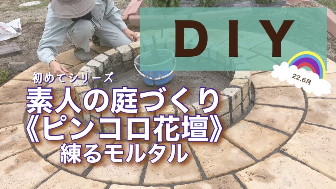 【DIY#３】ピンコロ花壇作りとオリーブのシンボルツリー　#楽天#チャンネル登録お願いします登録お願いします