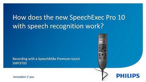 How does the new SpeechExec Pro 10 with speech recognition work?