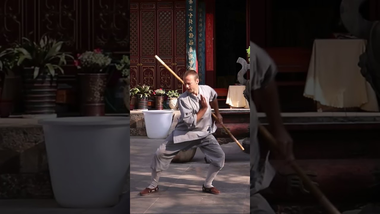 The ancient Chinese stick form | Shaolin Temple Yunnan