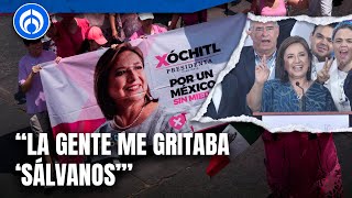Xóchitl Gálvez llegó motivada al debate por 'la marea rosa'
