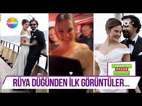 Alina Boz ve Umut Evirgen'in düğününden ilk görüntüler ve ünlü konuklar!