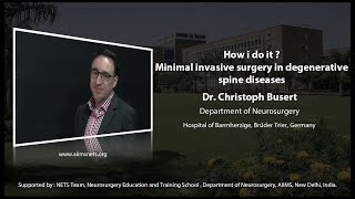 How i do it ? Minimal invasive surgery in degenerative spine diseases