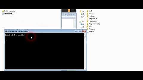 Batch Programmierung Textdatei erstellen & ergänzen.