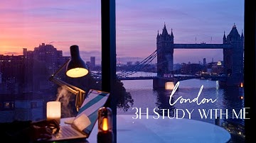 3-Hour Study with Me / London Colorful Sunrise 🌅 / Pomodoro 50-10 / Relaxing Lo-Fi / Day 162