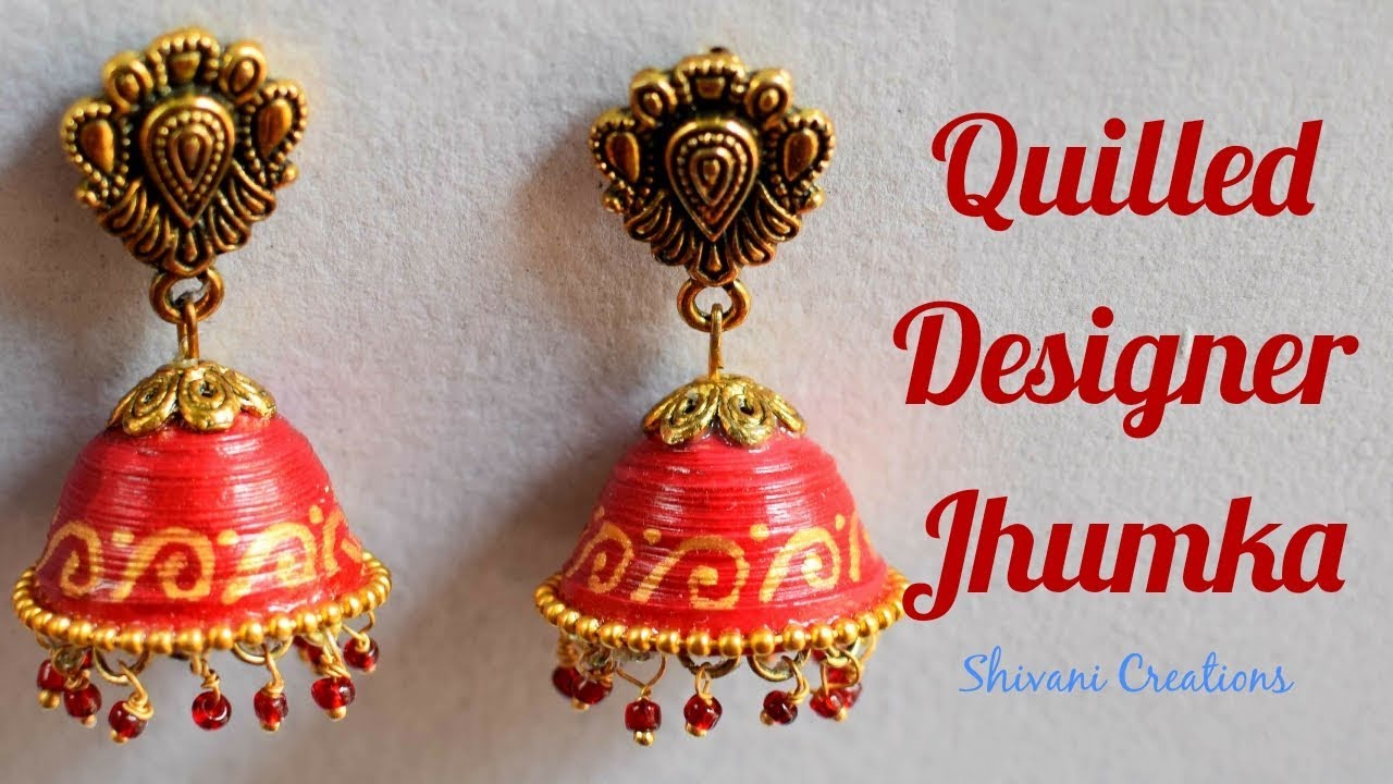 10 Ways to Make Paper Quilled Jhumka Earrings - a Roundup of Tutorials! -  Honey's Quilling