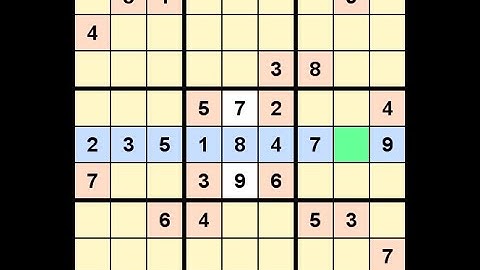 How to Solve Washington Times Sudoku Difficult August 4, 2020