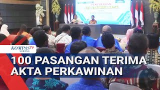 Legally Married Couples Receive Free Marriage Certificates Through the Manokwari Civil Registrati...
