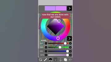 How to make a colour picker in Ibis Paint X! #trending #drawing #ibispaintx