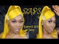90s Side Swoop Half Up Half Down Lace Wig SLAY | Yellow Wig | How To Melt Your Lace