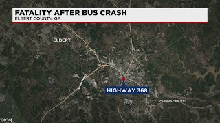 One dies after collision with school bus in Elbert County