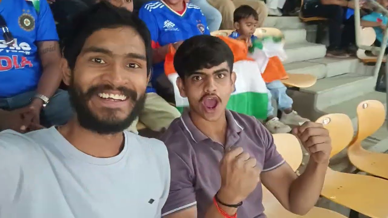 Roshni ka 1 cricket match 🤩 in stadium (India 🇮🇳 vs Netherlands 🇳🇱) ( T20 world cup match 🏏) 