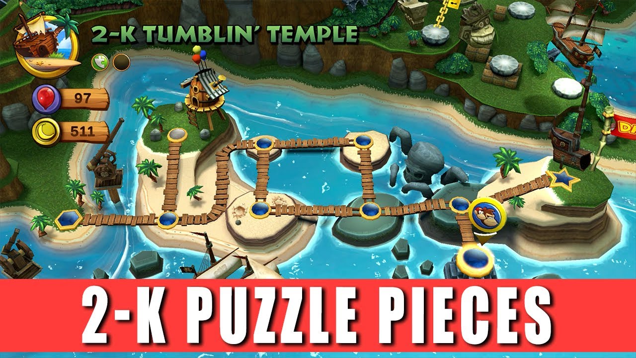 2-K Puzzle Pieces Donkey Kong Country Returns HD - YouTube