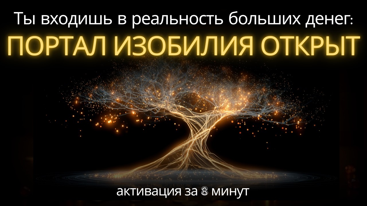 🔥 ПОРТАЛ ИЗОБИЛИЯ ОТКРЫТ: Ты входишь в реальность больших денег