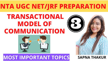 TRANSACTIONAL MODEL OF COMMUNICATION #communication #models #ugcnetpaper1 #studywithsapna