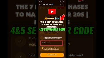 MemeFi Code Today | The 7 Best Purchases To Make In Your 20s Video Code MemeFi | Meme Daily Code